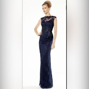 Rickie Freeman for Teri Jon lace overlay gown